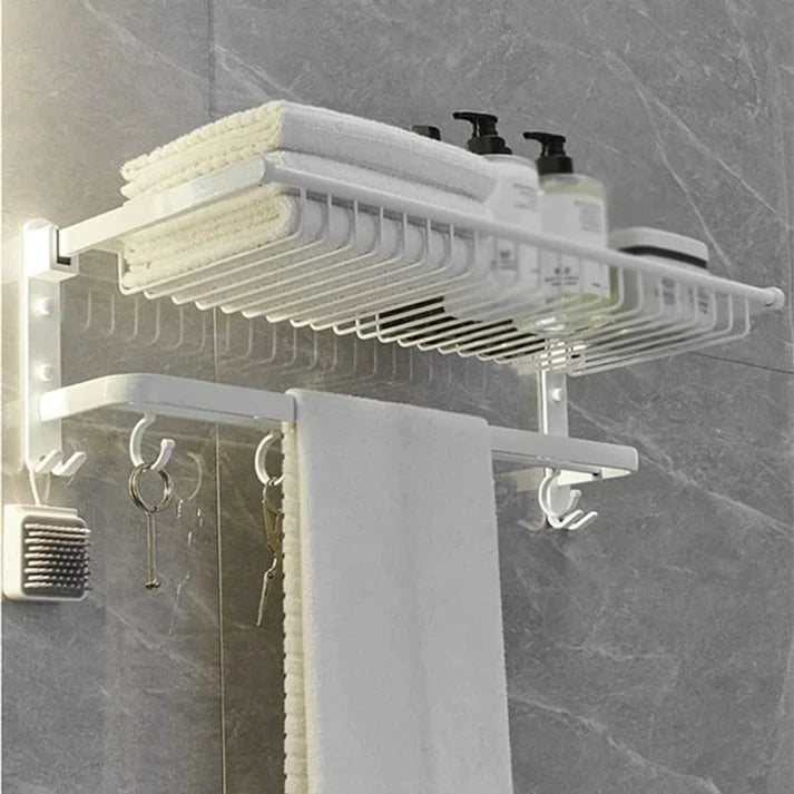 White Foldable Wall Rack