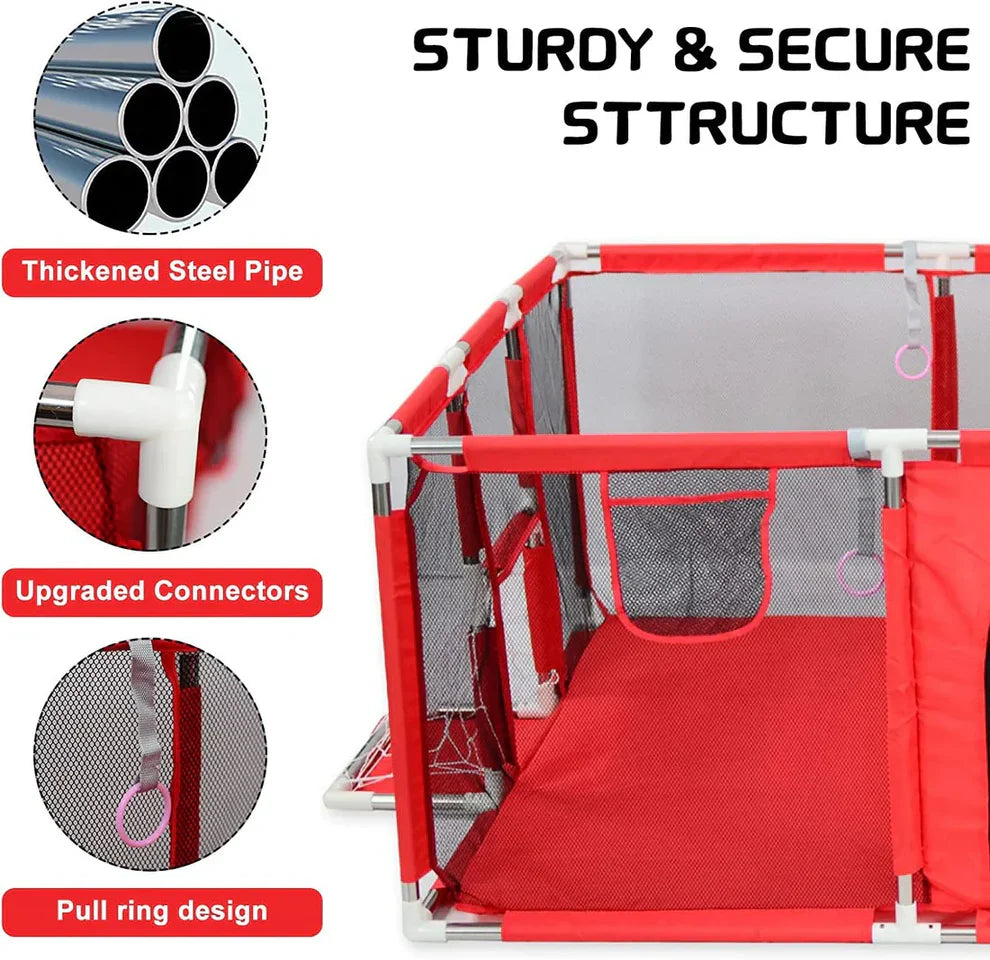 Portable Play Pen For Twin Baby And Toddler